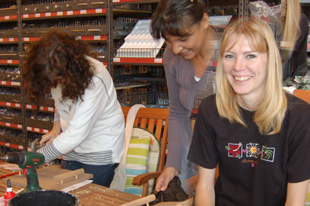 Cape Town DIY Divas make a garden bench
