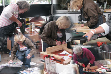 Cape Town DIY Divas make a garden bench