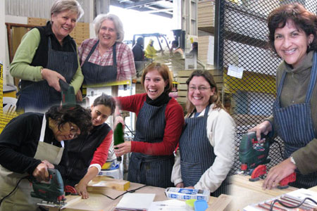 Cape Town DIY Divas make a garden bench