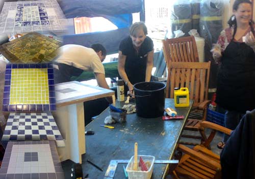 tiling and mosaic workshop